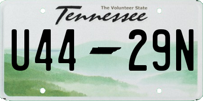 TN license plate U4429N