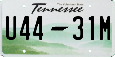 TN license plate U4431M
