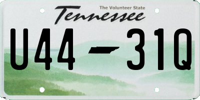 TN license plate U4431Q