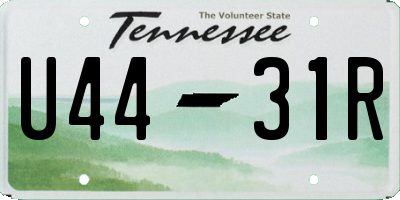 TN license plate U4431R