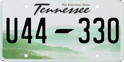 TN license plate U4433O
