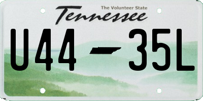 TN license plate U4435L