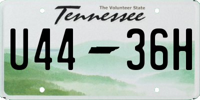 TN license plate U4436H