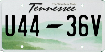 TN license plate U4436V