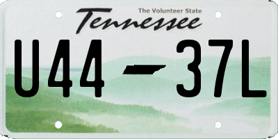 TN license plate U4437L