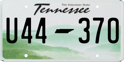 TN license plate U4437O