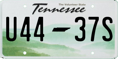 TN license plate U4437S