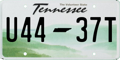 TN license plate U4437T