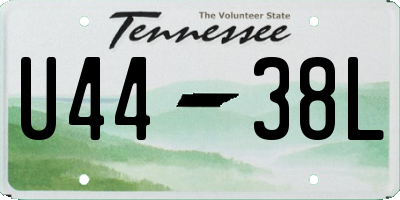 TN license plate U4438L