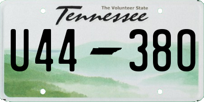 TN license plate U4438O