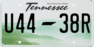 TN license plate U4438R