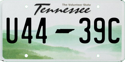TN license plate U4439C