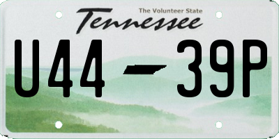 TN license plate U4439P