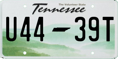 TN license plate U4439T