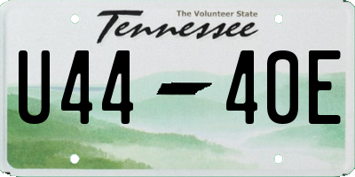 TN license plate U4440E