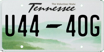 TN license plate U4440G