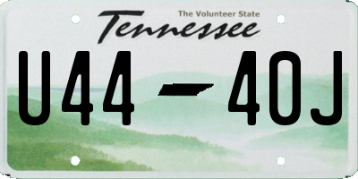 TN license plate U4440J