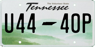 TN license plate U4440P