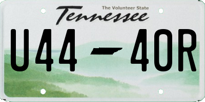 TN license plate U4440R