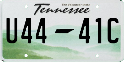 TN license plate U4441C
