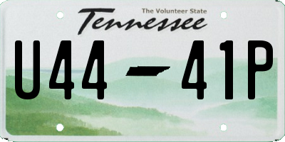 TN license plate U4441P