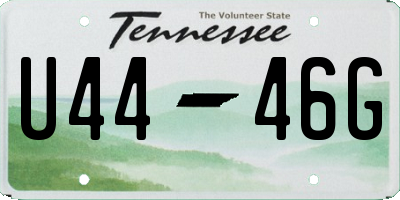 TN license plate U4446G
