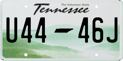 TN license plate U4446J