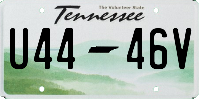 TN license plate U4446V