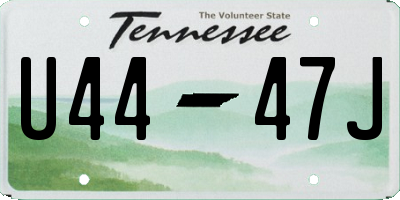 TN license plate U4447J
