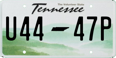 TN license plate U4447P