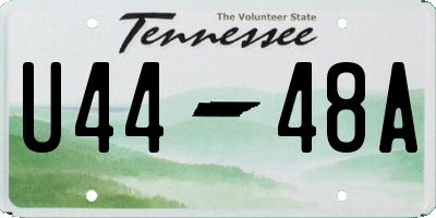 TN license plate U4448A