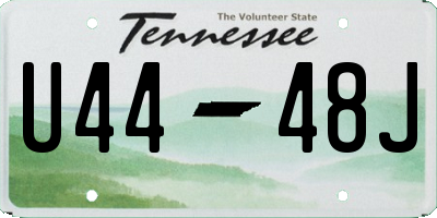 TN license plate U4448J