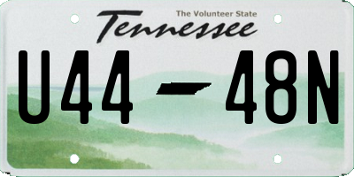 TN license plate U4448N