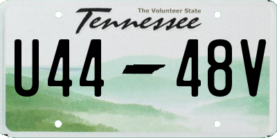 TN license plate U4448V