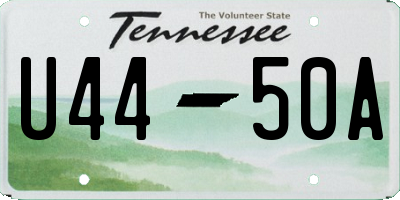 TN license plate U4450A