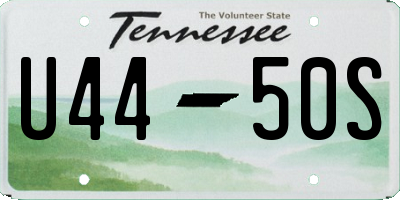 TN license plate U4450S