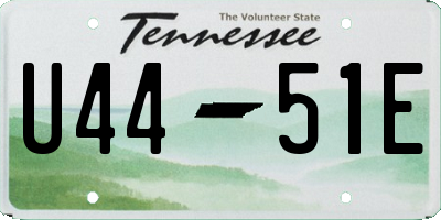 TN license plate U4451E