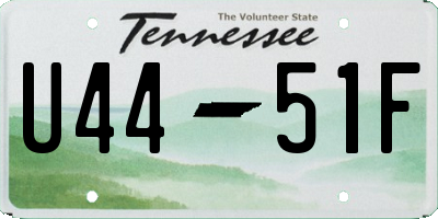 TN license plate U4451F