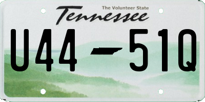 TN license plate U4451Q