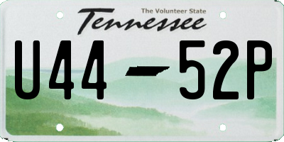 TN license plate U4452P