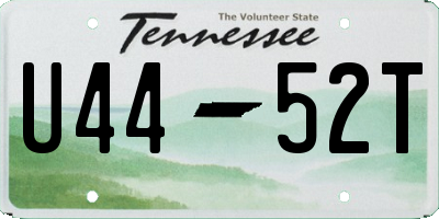 TN license plate U4452T