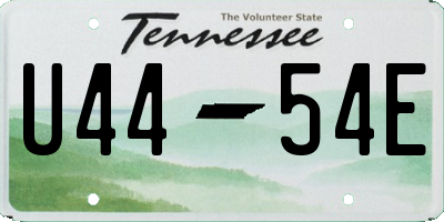 TN license plate U4454E