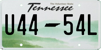 TN license plate U4454L