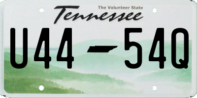 TN license plate U4454Q