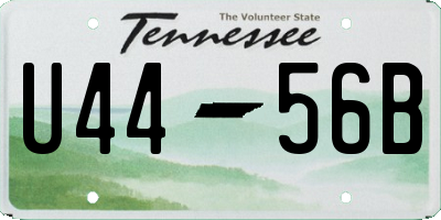 TN license plate U4456B