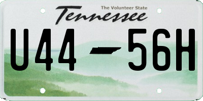 TN license plate U4456H
