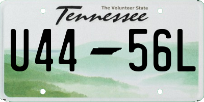 TN license plate U4456L