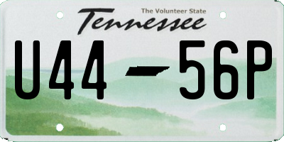 TN license plate U4456P
