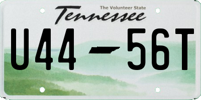 TN license plate U4456T