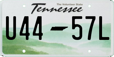 TN license plate U4457L